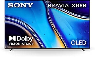 - Sony 55 Inch OLED 4K Ultra HD TV BRAVIA XR8B Smart Google TV with Dolby Vision HDR and Exclusive Features for PlayStation® 5 (K-55XR8B), 2025 Model