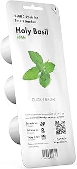 Holy Basil 3-Pack Plant Pods for Smart Garden,Grow Fresh Greens at Home All Year Round