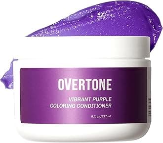 oVertone Hair Conditioner with Colour Container, 8 Oz, Semi Permanent with Shea Butter and Coconut Oil, Temporary Hair Colour, Vegan, Cruelty Free, Medium