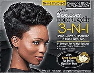 Luster's Shortlooks Color Relaxer 3-n-1 Diamond Black