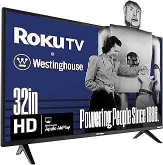 Westinghouse Roku TV - 32 Inch Smart TV, HD Television with Wi-Fi Connectivity and Mobile App, Flat Screen, Bluetooth, Compatible with Apple AirPlay, Alexa and Google Assistant