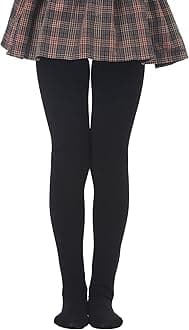 EVERSWE Girls' Winter Fleece Lined Tights, Girls' Thick Microfiber Tights