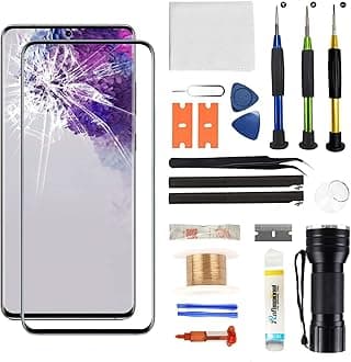for Samsung Galaxy S20 Ultra Screen Replacement,Replacement Screen for Galaxy S20 Ultra Series 6.9 inch,Glass Replacement Kit with Repair Tools,Waterproof Adhesive(NO OLED & Touch Digitizer)