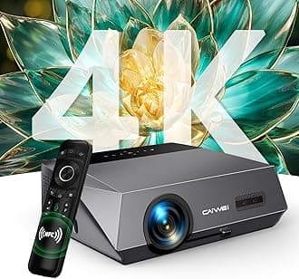4K Daytime Projector 1800 ANSI Ultra Bright Smart Projector with DSP Sound, Auto Focus, NFC for Easily Casting, Gaming Projector for Daylight Viewing, Bright Room Home theater Outdoor Movie A10Q