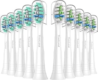 Replacement Toothbrush Heads Compatible with Philips Sonicare Replacement Heads, Electric Replacement Brush Head Compatible with Phillips Sonicare Snap-on Electric Toothbrush
