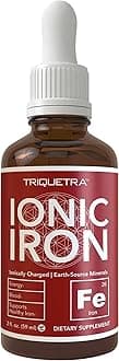 Ionic Liquid Iron Supplement (About 236 Servings) – Ionically Charged, Earth-Sourced Mineral Formula; Small 5-Drop Servings for Easy Use, Liquid Concentrate, Unflavored, Vegan – 2 fl oz (60 mL)