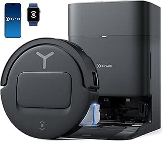 DEEBOT T80 Omni Robot Vacuum and Mop, Instant Self-Cleaning OZMO Roller Mop, TruEdge Deep Cleaning, AI Navigation, 18,000Pa Suction and ZeroTangle 3.0 for Pets and Carpets