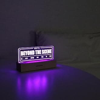 BTS Night Light, Beyond The Scene Lamp, Kpop Merchandise, Korean Idol Lamp for Army, 7RGB Color, Dimmer, 8.3 x 4.2 x 1.7