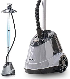 True & Tidy® Pro Heavy-Duty Commercial Full Size Garment Steamer for Clothes with 3 Steam Settings, Extra Large 3L (101 oz) Water Tank, 1800 watts, 90+min of Steam