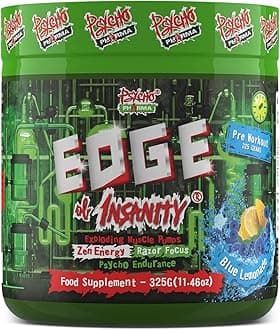 Psycho Pharma Edge of Insanity (30 Servings)-Blue Lemonade