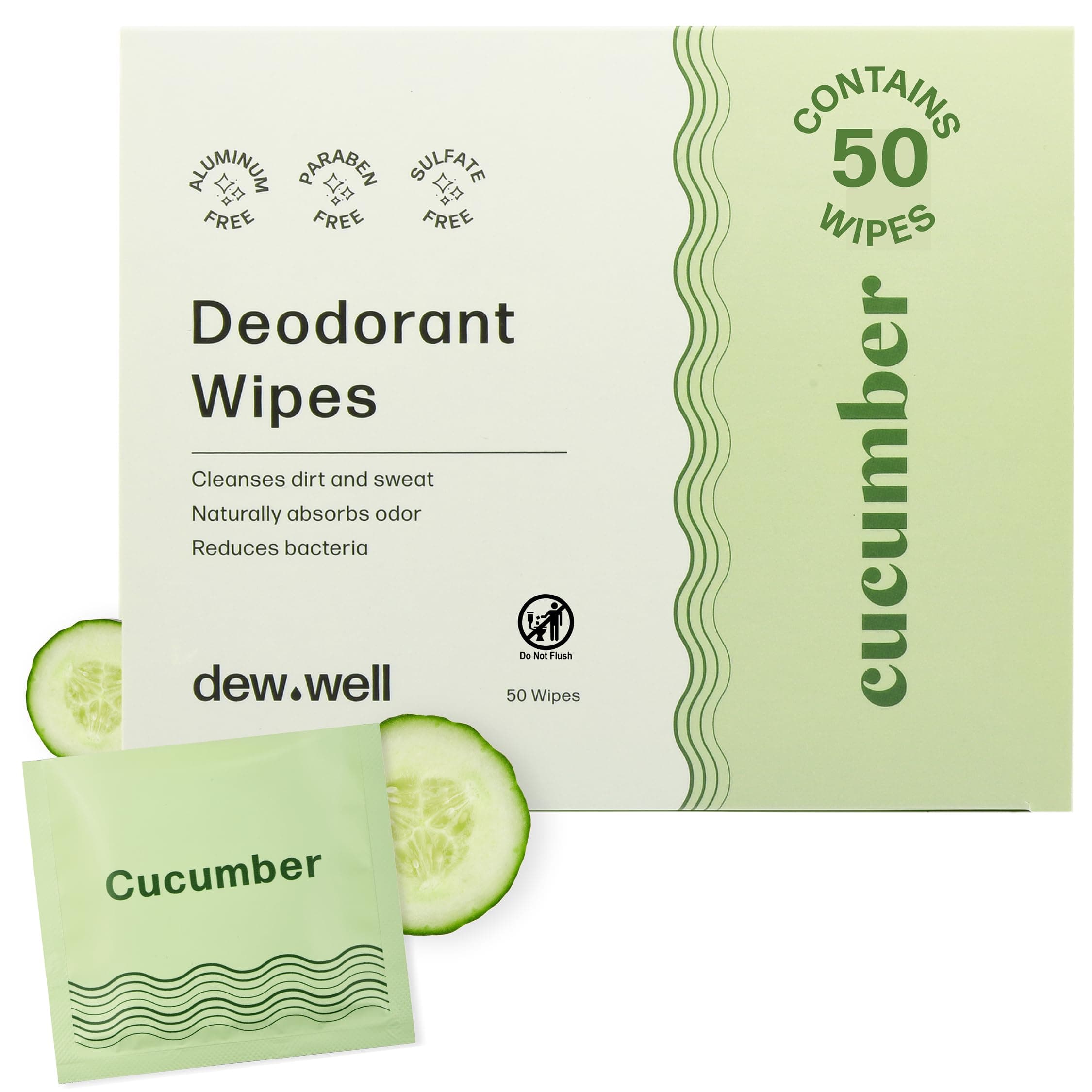 Deodorant Wipes Cucumber Scented