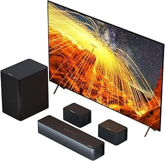 ULTIMEA - 5.1 Virtual Surround Sound Bar, 320W Home Theater Surround System with Adjustable Speakers and Subwoofer, TV Speaker Soundbar, Smart TV Soundbar