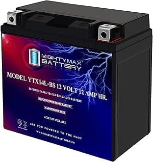 Mighty Max Battery YTX14L-BS Battery for Harley-Davidson 750CC XG750 Street 750 2015