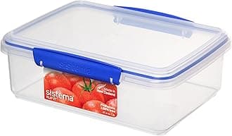 Sistema KLIP IT Food Storage Container | 2 L | Airtight & Stackable Meal Prep Container with Lid | School Lunch Box | BPA-Free | 1 Count