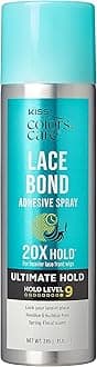Lace Bond Adhesive Spray Ultimate Hold 11.1 oz. - Adhesive for Lace Frontals, Sweat Proof, Water-Resistant, Fast Drying, Efficient Nozzle, Convenient, Super Secure for All Day