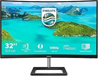 – 322E1C - 32 inch FHD Curved Monitor,75Hz, 4ms, VA, AMD FreeSync, Smart Image, Flicker free (1920 x 1080 , 250 cd/m² VGA/HDMI/DP/)