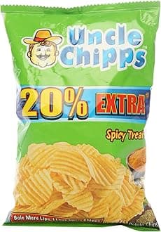 Uncle Chipps - Chips - Spicy Treat - Spicy and Potato, 30 grams Pack, India