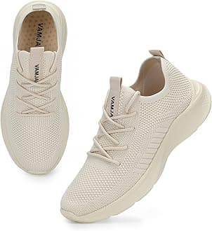 VAMJAM Men's Running Shoes Fashion Sneakers - Lightweight Breathable Flying Knitting Lace Up Mesh Walking Shoes Workout Casual Sports Shoes