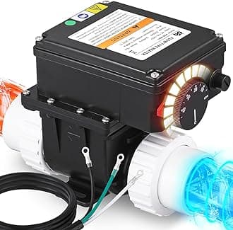 Mxmoonant 2KW 110V Hot Tub Thermostat, Spa Heater Whirlpool Bathtub Thermostat with Adjustable Temp Control for 400Gals Bathtub, Hot Tub, Spa, Small Pool (No Plug)