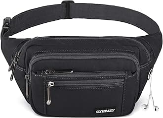 CXWMZYFanny Packs For Women & Men Waist Pack Hip Bum Bag with Multi-Pockets Large Capacity Waterproof Casual Bum Bag for Disney Traveling Casual Cycling Running Hiking