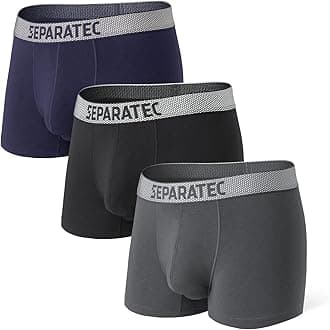 SeparatecMen's Dual Pouch Underwear Single-Sided Moisture Transported Boxer Briefs 2-3 Pack