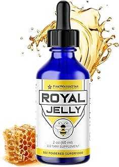 FWS Royal Jelly Bee Powered Superfood, Natural Vitamins, Minerals, Antioxidants, Organic, Food of the Emperors, Nutrient-Rich Supplement, Non-GMO, Supports Well-Being and Skin Health