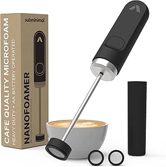 Subminimal NanoFoamer V2 Handheld Milk Foamers. Make Premium Microfoamed Milk for Barista-Style Coffee Drinks at Home. Two All-New Models with Dozens of Improvements.