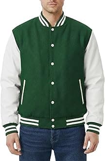 Mens Hotline Miami Varsity Letterman Fashion Wool Bomber Slim Fit Casual Warm Boys College Baseball Jacket