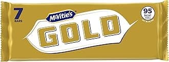McVitie's Gold Caramel Flavour Bar Biscuit Bars, 7 Bars (Pack of 1)