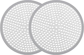Ohtomber Shower Drain Hair Catcher - 2PCS 4.72” Shower Stall Sink Drain Cover Strainer, Stainless Steel Bathtub Hair Filter Trap Stopper, Bathroom Floor Screen Protector with Silicone Rim