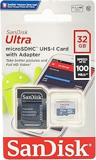 Ultra MicroSDHC 32GB UHS-I Class 10 Memory Card with Adapter (Upto 80mbps Speed)