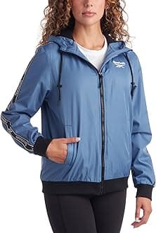 Reebok Women's Jacket - Weather Resistant Fleece Lined Windbreaker Jackets for Women – Cozy Zip Up Hoodie Jacket (S-XL)