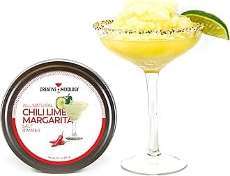 Creative Mixology, Chili Lime Margarita Salt Rimmer, 3.5 oz (99 g), The Spice Lab