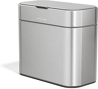 simplehuman Compost Caddy, Detachable and Countertop Bin, 4 Liter / 1.06 Gallon, Brushed Stainless Steel