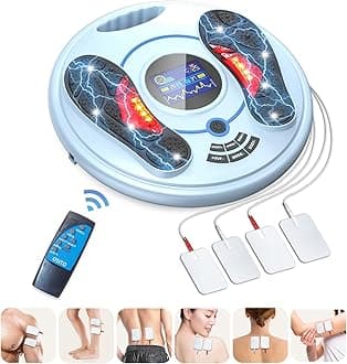 Foot Neuropathy Machine (FSA or HSA Eligible) - Electronic Pulse Acupuncture for Feet Circulation - Electrical Foot Reflexology to Relax Tired Feet Ankles & Pain Relief, Swelling & Reduce Leg Cramps
