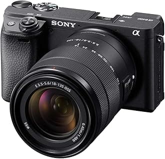 Alpha a6400 Mirrorless Camera: Compact APS-C Interchangeable Lens Digital Camera with Real-Time Eye Auto Focus, 4K Video, Flip Screen & 18-135mm - E Mount Compatible Cameras ILCE-6400M/B