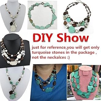 COIRIS Natural Turquoise Gemstone Big Irregular Shape Chips Stone Loose Beads for Jewelry Making medium ZS-1127