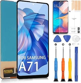 Screen Replacement for Samsung Galaxy A71 4G LCD Display A715 Digitizer Touch Screen Assembly Repair Parts for SM-A715F,SM-A715W,SM-A715X（Black No Figerprint Function）