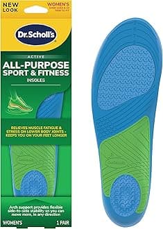 Dr. Scholl's Athletic Series, Advanced Sport Massaging Gel Insoles for Women's Sizes 6-10, Multi-Color