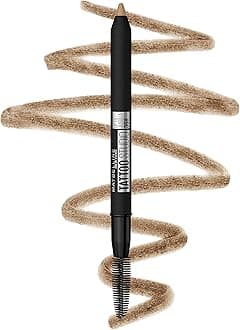 Maybelline TattooStudio Waterproof Eyebrow Pencil, Sharpenable, Longwear, Long Lasting Eyebrow Pencil, Defined Brows, Pigment Brow Pencil, Light Blonde, 1 Count