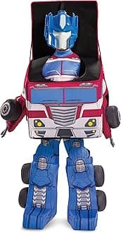 Disguise Kid's Transformers Optimus Prime Convertible Cosplay Costume - Child Semi Truck to Optimus Prime Converting Costume M