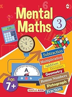 Mental Maths - Mathematics Activity Book 3 for class 3+, Age 7+ Years