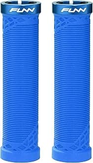 Funn Hilt Mountain Bike Handlebar Grips with Single Lock On Clamp, Lightweight and Ergonomic Bicycle Handlebar Grips with 22 mm Inner Diameter, Unique Patterned Bicycle Grips for MTB/BMX