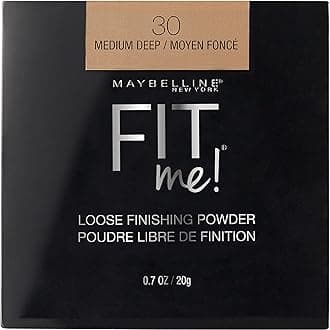 New York Fit Me Loose Finishing Powder, Silky and Lightweight, Natural-looking skin, Quick blendable skin-friendly flawless makeup Loose Powder - Medium Deep|20 grams
