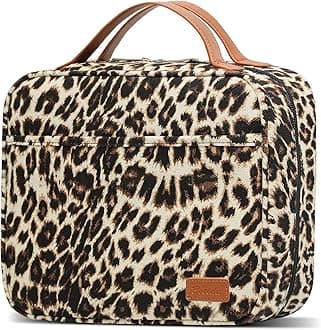 Bosidu Hanging Travel Toiletry Bag,Large Capacity Cosmetic Travel Toiletry Organizer for Women with 4 Compartments & 1 Sturdy Hook,Perfect for Travel/Daily Use/Christmas