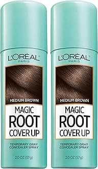 L’Oréal Paris L'Oreal Magic Root Cover Up Gray Concealer Spray Medium Brown 4 oz (2 pack)