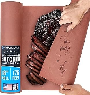 Pink Kraft Butcher Paper Roll - 18 Inch x 175 Feet (2100 Inch) - Food Grade FDA Approved â€“ Great Smoking Wrapping Paper for Meat of all Varieties â€“ Made in USA â€“ Unwaxed and Uncoated