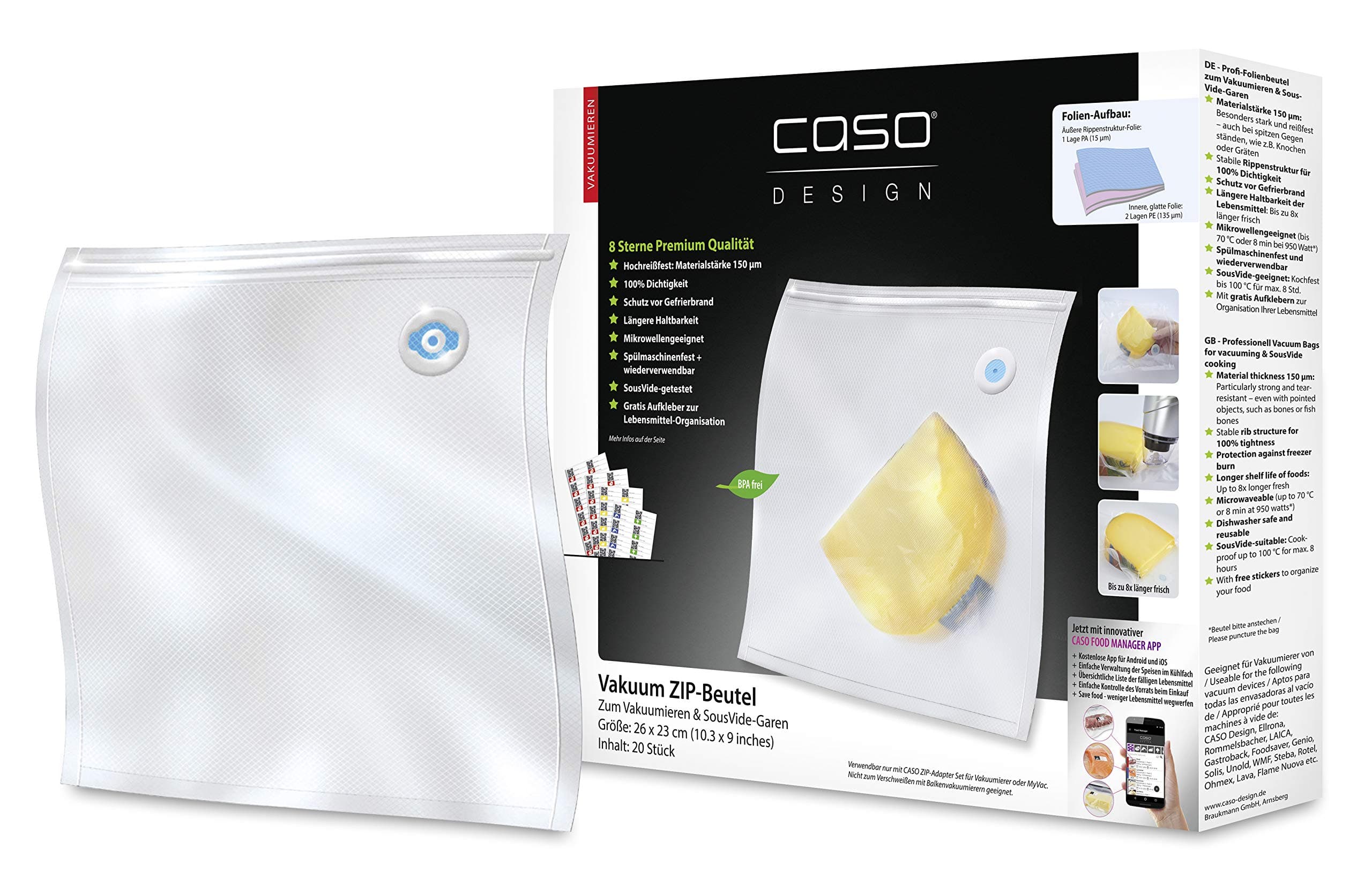 Caso Zip Bag, 26x23cm