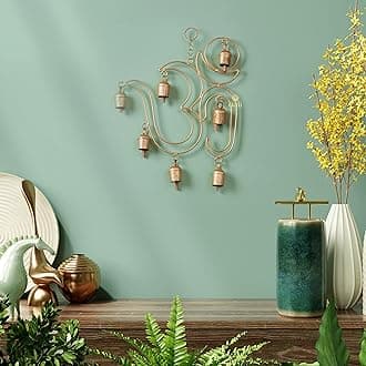 Metal Windchime Metal Wall Hanging, Feng Shui, Wall Art, Wall Decor, PositiveVibes, Rustic Wall Hangings, Metal Wall Art,Diwali Decoration, Diwali Gifts (MetalWallHanging- BigOM13x10)
