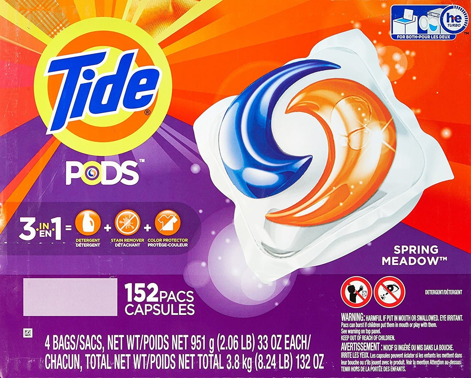 Tide Spring Meadow Pods, 132 Ounce